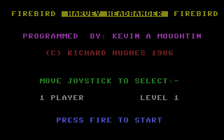 Harvey Headbanger Title Screenshot