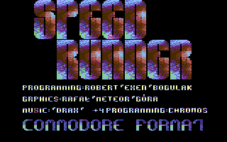 Speed Runner Title Screenshot